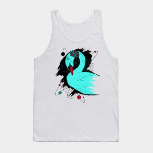 Turqred Swan Among The Stars Tank Top